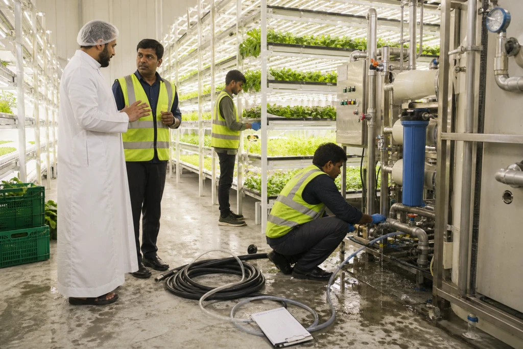 Growing With Less Water: Saudi Arabia’s Bold Vertical Farming and Desalination Integration