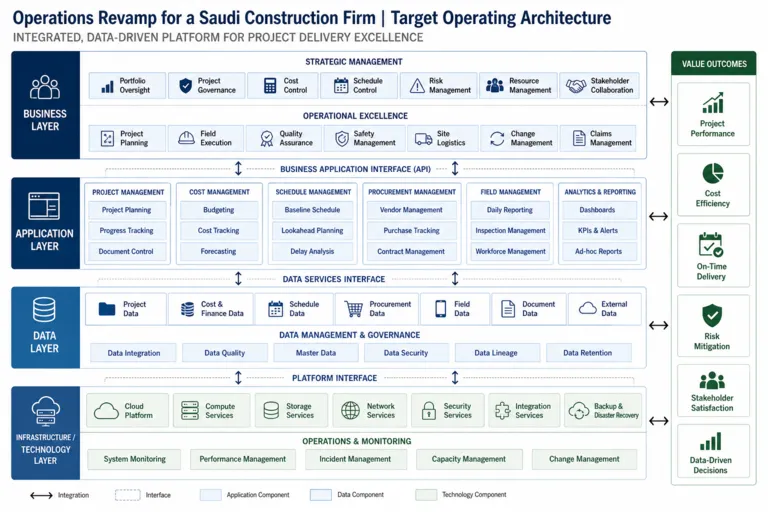 Architecture — Revamping Operations for a Leading Saudi Construction Firm