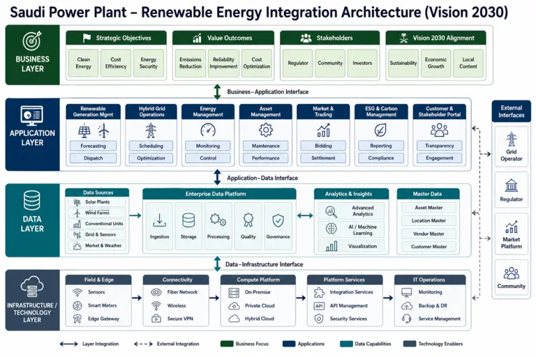 Architecture — Renewable Energy Integration for a Saudi Power Plant