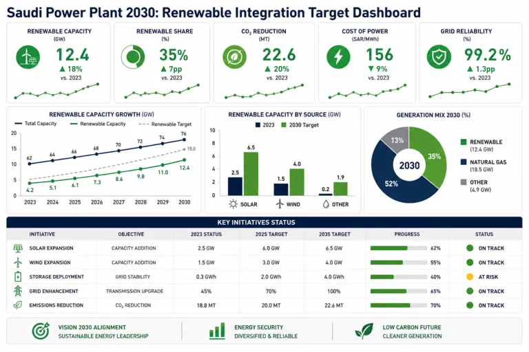 Dashboard — Renewable Energy Integration for a Saudi Power Plant