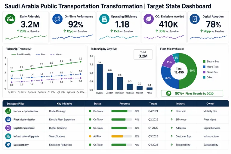 Dashboard — Enhancing Public Transportation Solutions in Saudi Arabia