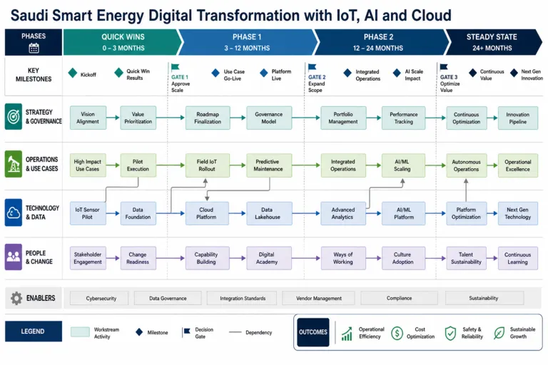 Roadmap — Digitalization and Smart Energy Solutions in Saudi Arabia: Transforming the Energy Sector with Technology and Innovation