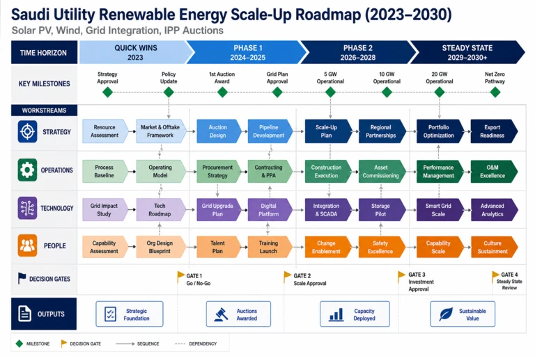 Roadmap — Saudi Arabia’s Renewable Energy Solutions: Harnessing Solar, Wind, and Sustainable Power for the Future